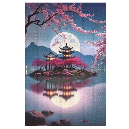 Puzzles Japan Style, 1000 Teile, Puzzle Aus Holz Für Erwachsene Und Kinder Ab 12 Jahren, Lernspielzeug （78×53cm） von AASWSWW