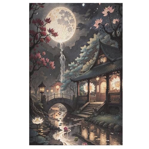 Puzzles Japan Style, 1000 Teile, Puzzle Aus Holz Für Erwachsene Und Kinder Ab 12 Jahren, Lernspielzeug （78×53cm） von AASWSWW