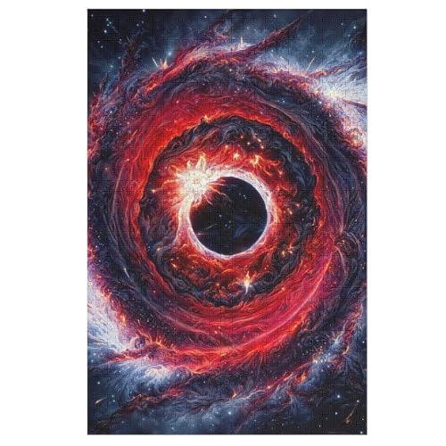 Puzzles Planet Starry Sky, 1000 Teile, Puzzle Aus Holz Für Erwachsene Und Kinder Ab 12 Jahren, Lernspielzeug （78×53cm） von AASWSWW