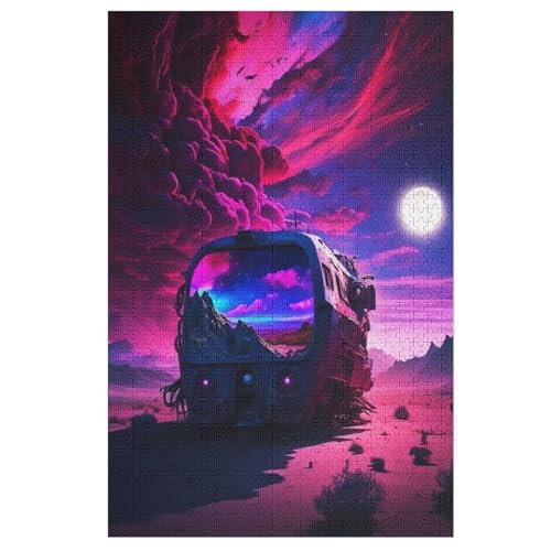 Puzzles Rêves colorés, 1000 Teile, Puzzle Aus Holz Für Erwachsene Und Kinder Ab 12 Jahren, Lernspielzeug （78×53cm） von AASWSWW