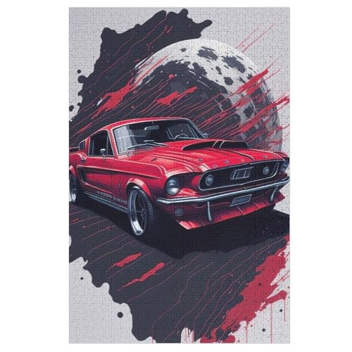 Puzzles Sportwagen, 1000 Teile, Puzzle Aus Holz Für Erwachsene Und Kinder Ab 12 Jahren, Lernspielzeug （78×53cm） von AASWSWW