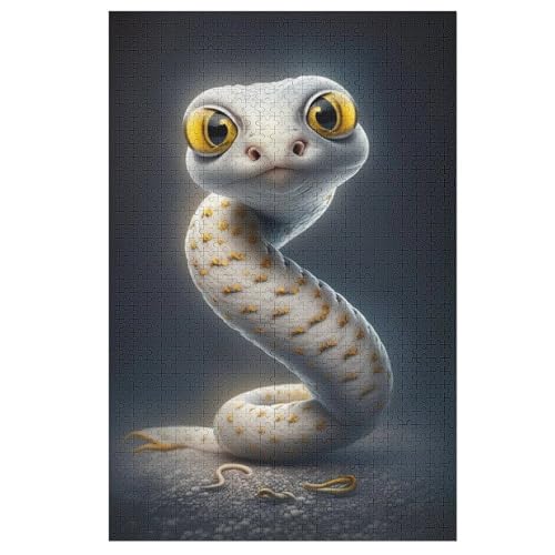 Schlange Puzzles 1000 Teile Erwachsener Kniffel Spaß Für Die Ganze Familie, Holzpuzzle Kinder Erwachsene, Impossible Puzzle Schwer （78×53cm） von AASWSWW