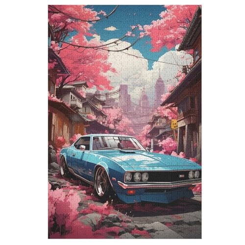 Sportwagen Puzzle 1000 Teile, Holzpuzzle Herausforderndes Geschicklichkeitsspiel Für Die Ganze Familie, Kinder Erwachsenenpuzzle Ab 12 Jahren （78×53cm） von AASWSWW