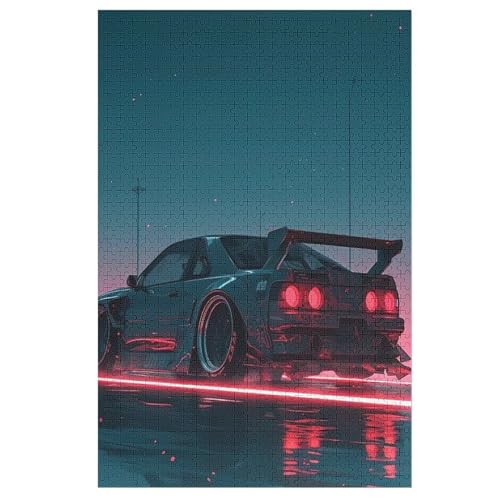 Sportwagen Puzzles 1000 Teile Erwachsener Kniffel Spaß Für Die Ganze Familie, Holzpuzzle Kinder Erwachsene, Impossible Puzzle Schwer （78×53cm） von AASWSWW