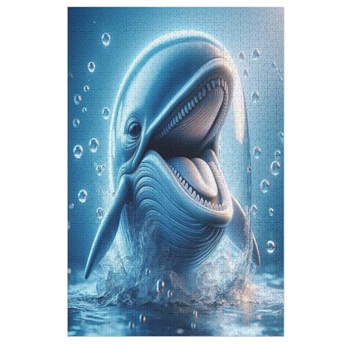 Wal Puzzle, Puzzles Für Erwachsene Kinder, 1000 Teile Holzpuzzle, Für Jugendliche Herausforderungsspielzeug （78×53cm） von AASWSWW