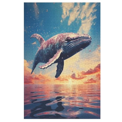 Wals Holzpuzzle 1000 Teile, Knobelspiele Für Erwachsene, Teenager, Puzzles Unmögliche - Kinder Puzzle Zimmer Deko （78×53cm） von AASWSWW
