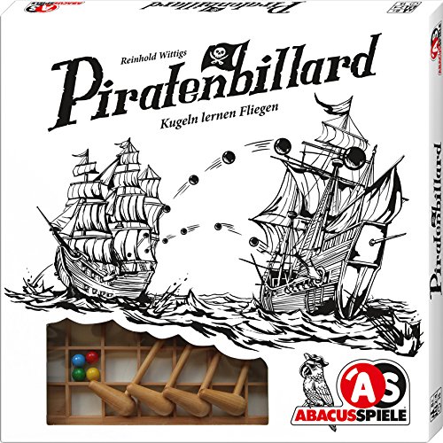ABACUSSPIELE 01891 - Piratenbilliard, Holzspiel, Geschicklichkeitsspiel von Reinold Wittig, White ABACUSSPIELE 01891 - Piratenbilliard, Holzspiel, Geschicklichkeitsspiel von Reinold Wittig, White von ABACUSSPIELE