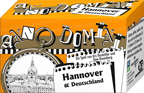 ABACUSSPIELE 09112 - Anno Domini - Hannover & Deutschland, Kartenspiel - schätzen - bluffen - zweifeln von ABACUSSPIELE