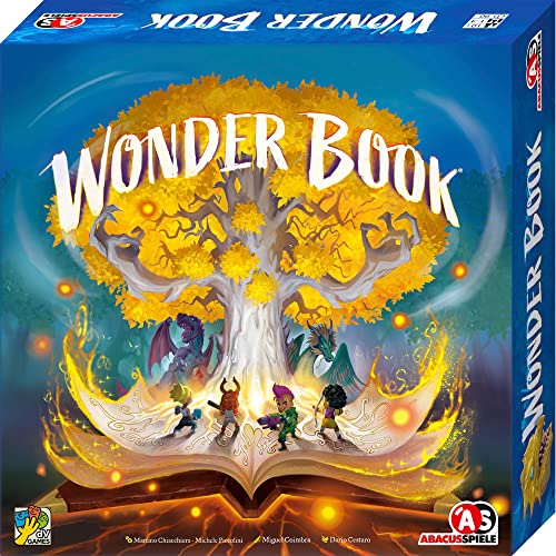 ABACUSSPIELE 33211 Wonder Book Pop up Abenteuer Spielbuch für die ganze Familie, geel von ABACUSSPIELE