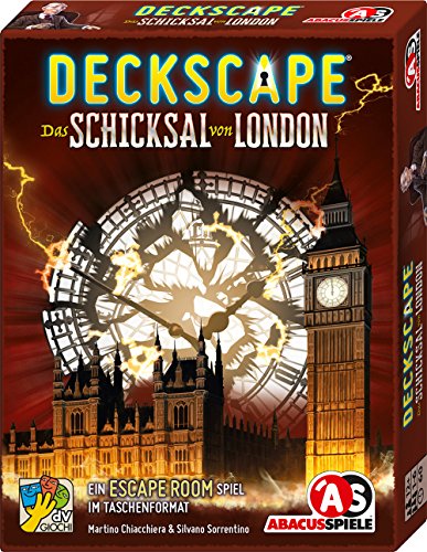 ABACUSSPIELE 38173 - Deckscape - Das Schicksal von London, Escape Room Spiel, Kartenspiel von ABACUSSPIELE