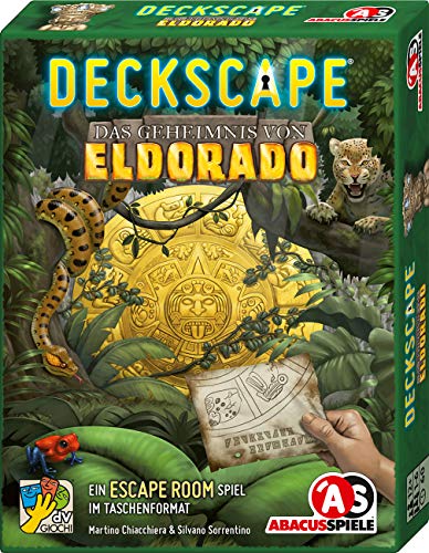 ABACUSSPIELE 38183 - Deckscape - Das Geheimnis von Eldorado, Escape Room Spiel, Kartenspiel, 12,6 x 9,6 x 2,5 cm von ABACUSSPIELE