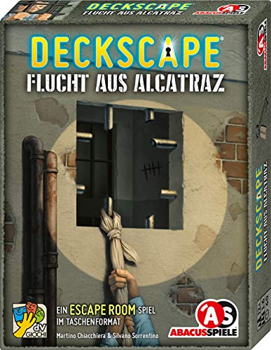 ABACUSSPIELE 38201 - Deckscape – Flucht aus Alcatraz, Escape Room Spiel, Kartenspiel von ABACUSSPIELE
