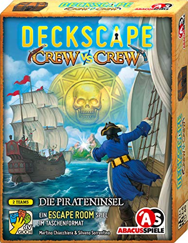 ABACUSSPIELE 38211 - Deckscape - Crew vs Crew – Die Pirateninsel, Escape Room Spiel, Kartenspiel von ABACUSSPIELE