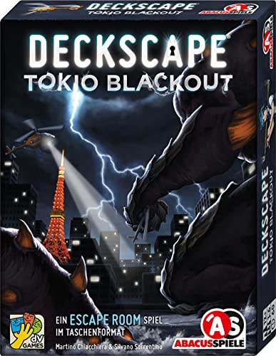 ABACUSSPIELE 38231 - Deckscape – TOKYO BLACKOUT, Escape Room Spiel, Kartenspiel, Schwarz von ABACUSSPIELE