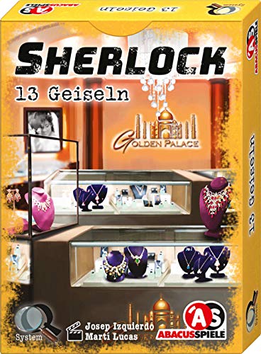 ABACUSSPIELE 48195 - Sherlock – 13 Geiseln, Krimi Kartenspiel, Orange von ABACUSSPIELE