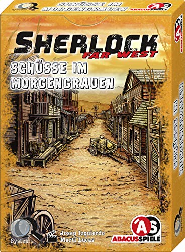 ABACUSSPIELE 48205 - Sherlock Far West - Schüsse im Morgengrauen, Krimi Kartenspiel von ABACUSSPIELE