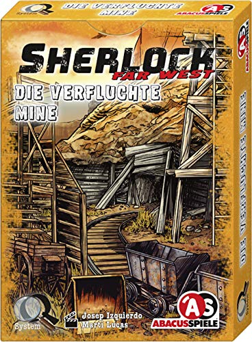 ABACUSSPIELE 48206 - Sherlock Far West - Die verfluchte Mine, Krimi Kartenspiel von ABACUSSPIELE