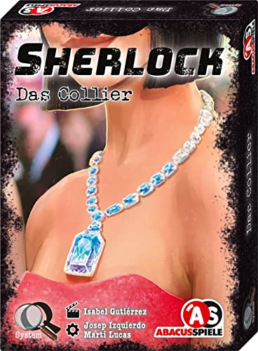 ABACUSSPIELE 48222 Sherlock-Das Collier, Krimi Kartenspiel von ABACUSSPIELE