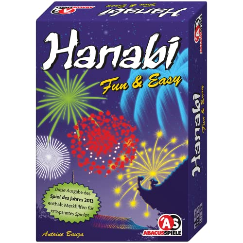 Abacusspiele | Hanabi Fun & Easy | Familienspiel | Kartenspiel | 2-5 Spieler | Ab 8+ Jahren | 30 Minuten | Deutsch von ABACUSSPIELE