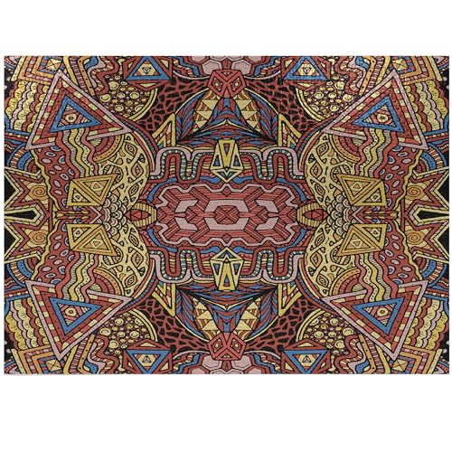 ABAKUHAUS Psychedelisch Puzzle, Retro Funky Gekritzel, Heirloom-Qualität lustige Aktivität für die Familie langlebiger Karton, 1000 Stücke, Mehrfarbig von ABAKUHAUS