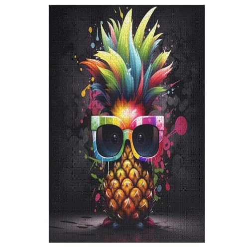 1000 Teile Puzzle Für Jugendliche,Obst Pineapple Puzzles,Erwachsenenpuzzle,Holzpuzzles,Dekompressionsspiel,Spielzeugpuzzles （78×53cm） von ABASWSA