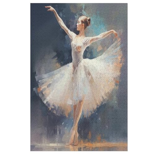 Ballet Holzpuzzle 1000 Teile Klassische Puzzles Erwachsene Kinder Puzzle DIY Kit Holzspielzeug Einzigartiges Geschenk 1000 PCS von ABASWSA