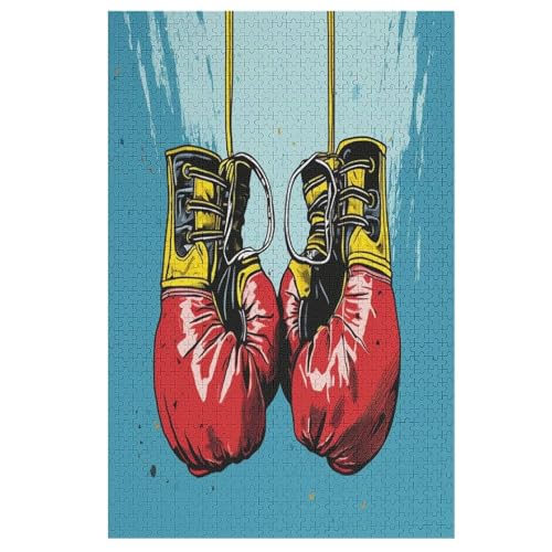 Boxing GLiebes-Puzzlespiel Aus Holz, 1000 Puzzleteile, Puzzle Für Teenager Und Erwachsene, Kreatives Spielzeug, Puzzles, （78×53cm） von ABASWSA