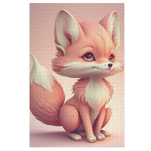 Fuchs Holzpuzzle - 1000 Teiliges Jigsaw Knobelspiel - Puzzle Für Erwachsene & Kinder - Outdoor & Reisespielzeug （78×53cm） von ABASWSA