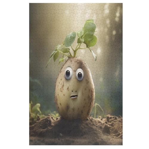 Holzpuzzle Gemüse Potatoes Puzzle 1000 Teile Erwachsene Klassische Pädagogisches Spielzeug Kinder Lernspiel Herausforderndes Puzzles （78×53cm） von ABASWSA