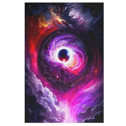 Holzpuzzle Planet Starry Sky Puzzle 1000 Teile Erwachsene Klassische Pädagogisches Spielzeug Kinder Lernspiel Herausforderndes Puzzles （78×53cm） von ABASWSA