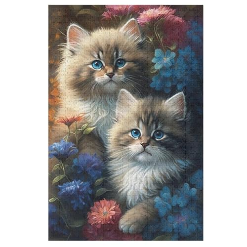 Katze Puzzles 1000 Teile Erwachsener Kniffel Spaß Für Die Ganze Familie, Holzpuzzle Kinder Erwachsene, Impossible Puzzle Schwer 1000 PCS Katze Puzzles 1000 Teile Erwachsener Kniffel Spaß Für Die Ganze Familie, Holzpuzzle Kinder Erwachsene, Impossible Puzzle Schwer 1000 PCS von ABASWSA