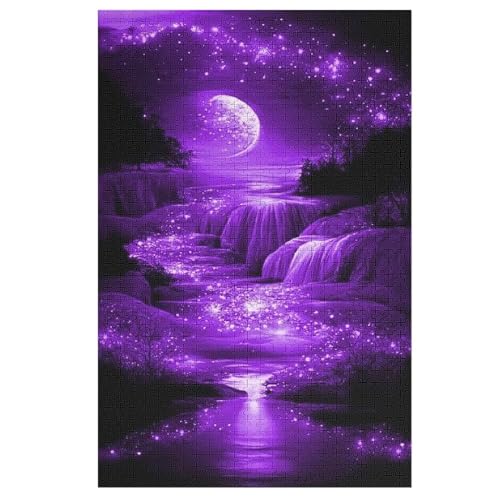 Landschaft -Puzzle, 1000 Teile,Holzpuzzle Für Erwachsene Kinder, Lustiges Spielzeug, Denkspiel, Bildungsspiel, （78×53cm） von ABASWSA