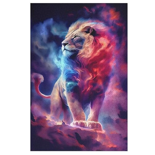 Löwe Holzpuzzle 1000 Teile Klassische Puzzles Erwachsene Kinder Puzzle DIY Kit Holzspielzeug Einzigartiges Geschenk 1000 PCS Löwe Holzpuzzle 1000 Teile Klassische Puzzles Erwachsene Kinder Puzzle DIY Kit Holzspielzeug Einzigartiges Geschenk 1000 PCS von ABASWSA