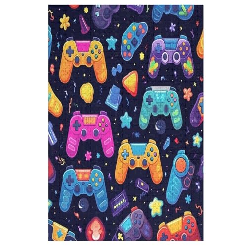 Manettes de jeu Holzpuzzle 1000 Teile, Knobelspiele Für Erwachsene, Teenager, Puzzles Unmögliche - Kinder Puzzle Zimmer Deko 1000 PCS Manettes de jeu Holzpuzzle 1000 Teile, Knobelspiele Für Erwachsene, Teenager, Puzzles Unmögliche - Kinder Puzzle Zimmer Deko 1000 PCS von ABASWSA