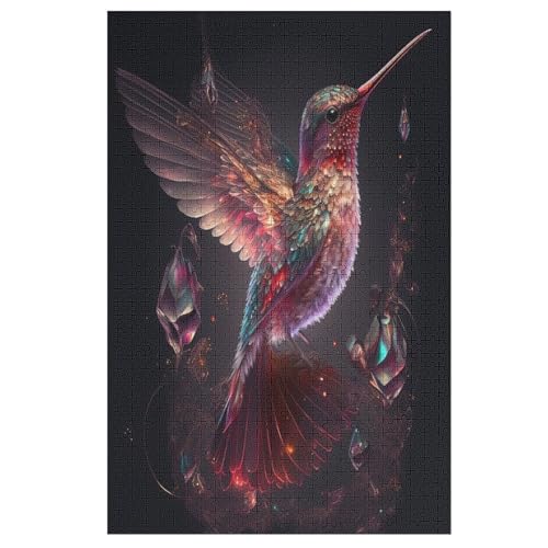 Puzzle 1000 Teile HummingVogel Holzpuzzle Für Erwachsene Lernspiel Herausforderungsspielzeug The Puzzles Für Erwachsene Kinder （78×53cm） von ABASWSA