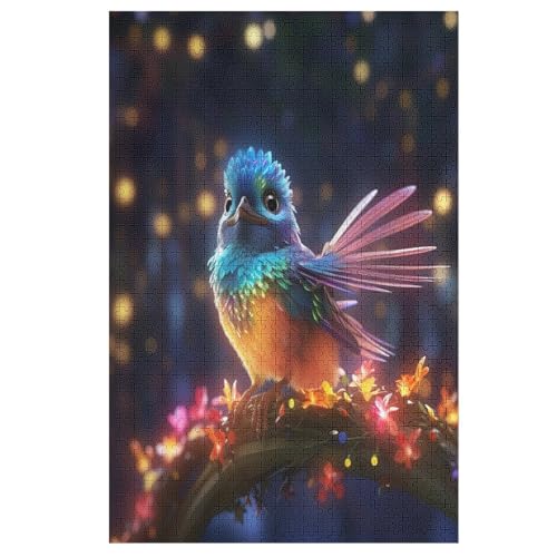 Puzzle Animal Vogel Puzzles, 1000-teiliges Holzpuzzle, Geeignet Für Erwachsene Und Kinder Ab 12 Jahren, Tolles Geschenk （78×53cm） von ABASWSA