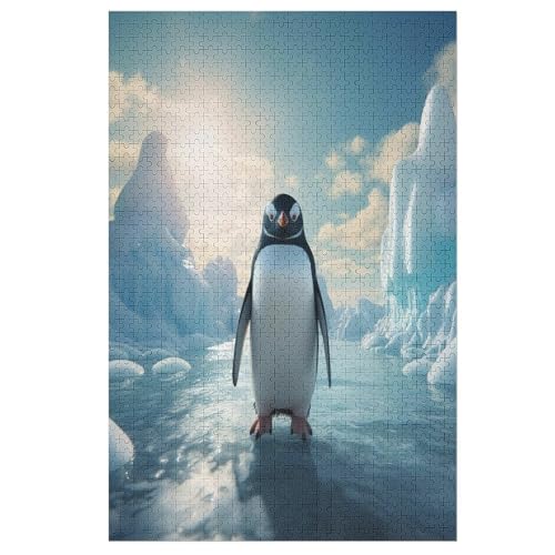 Puzzle Pinguin, 1000 Puzzleteile Für Kinder, Holzpuzzles, Geeignet Für Erwachsene Lernspiel, （78×53cm） von ABASWSA