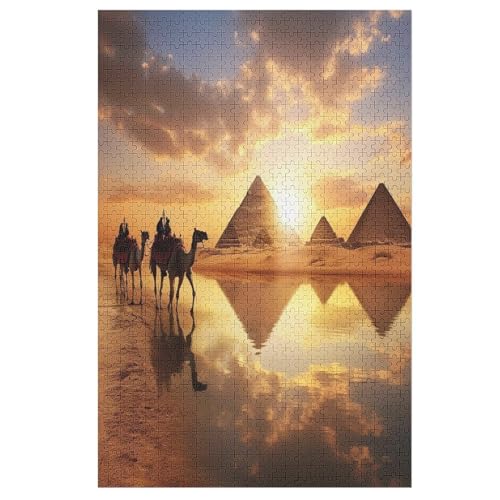 Puzzles Animal Kamel, 1000-teiliges Holzpuzzle Für Erwachsene Und Kinder Ab 12 Jahren. Tolles Geschenk Für Erwachsene （78×53cm） von ABASWSA