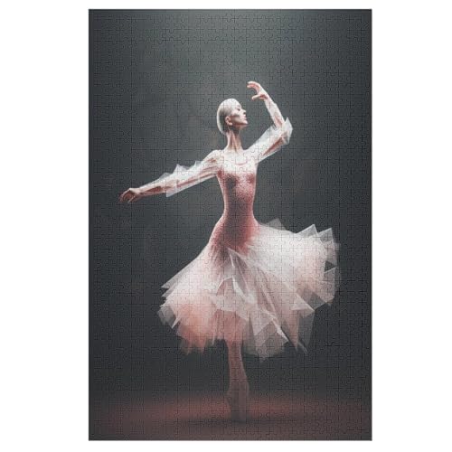 Puzzles Ballet, 1000 Teile, Puzzle Aus Holz Für Erwachsene Und Kinder Ab 12 Jahren, Lernspielzeug （78×53cm） von ABASWSA