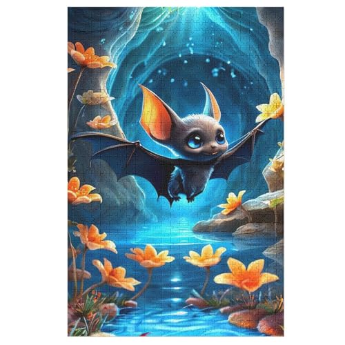 Puzzles Fledermaus, 1000 Teile, Puzzle Aus Holz Für Erwachsene Und Kinder Ab 12 Jahren, Lernspielzeug 1000 PCS Puzzles Fledermaus, 1000 Teile, Puzzle Aus Holz Für Erwachsene Und Kinder Ab 12 Jahren, Lernspielzeug 1000 PCS von ABASWSA