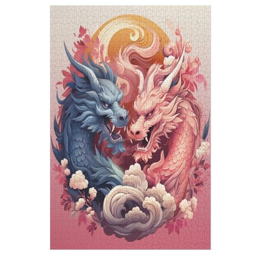 Puzzles Für Erwachsene Drache,1000-teilige Puzzle Für Kinder Ab 12 Jahren, Holzpuzzles Für Die Heimdekoration, 1000 PCS Puzzles Für Erwachsene Drache,1000-teilige Puzzle Für Kinder Ab 12 Jahren, Holzpuzzles Für Die Heimdekoration, 1000 PCS von ABASWSA
