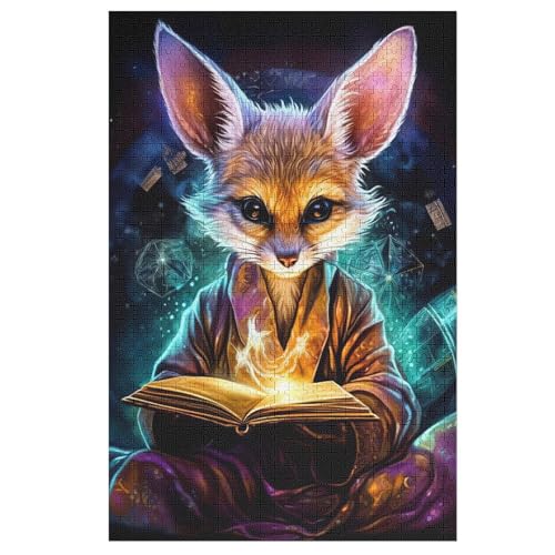 Puzzles Für Erwachsene Fuchs,1000-teilige Puzzle Für Kinder Ab 12 Jahren, Holzpuzzles Für Die Heimdekoration, （78×53cm） von ABASWSA