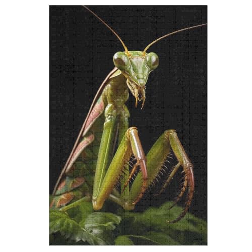 Puzzles Für Erwachsene Gottesanbeterin,1000-teilige Puzzle Für Kinder Ab 12 Jahren, Holzpuzzles Für Die Heimdekoration, （78×53cm） von ABASWSA