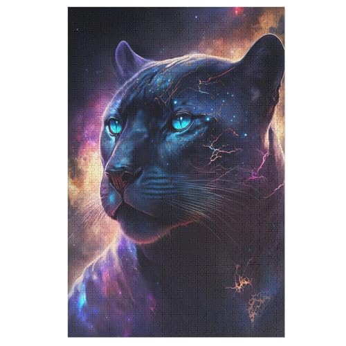 Puzzles Für Erwachsene Leopard,1000-teilige Puzzle Für Kinder Ab 12 Jahren, Holzpuzzles Für Die Heimdekoration, （78×53cm） von ABASWSA