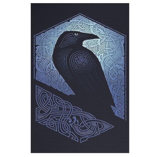 Puzzles Wikinger Myth, 1000 Teile, Puzzle Aus Holz Für Erwachsene Und Kinder Ab 12 Jahren, Lernspielzeug （78×53cm） von ABASWSA