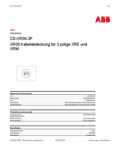 ABB 1SEP408496R0001 Abdeckung 1St. von ABB