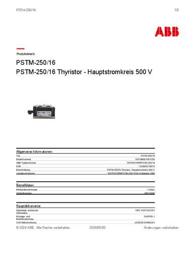 ABB PS TM-250/16 1SFA899010R1250 Thyristor von ABB