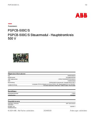 ABB PSPCB-500C/S 1SFA899020R2500 Leiterplatte von ABB
