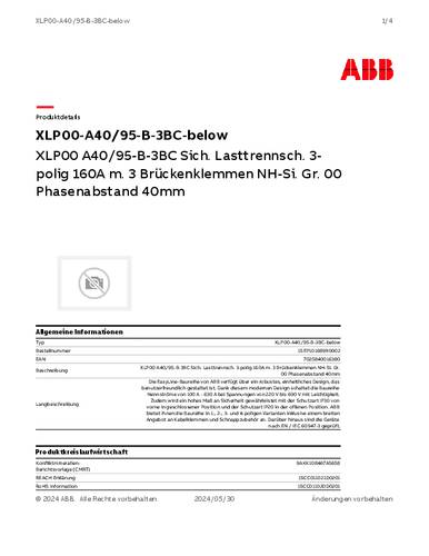 ABB XLP00-A40/95-3BC Lasttrennschalter 125A 1St. von ABB
