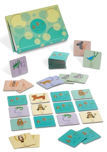 Deine Schulhelden ABC Memo - Spiel für Kinder Buchstaben Lernspiel - Fördert Konzentration und Merkfähigkeit - Mit niedlichen Alphabet Tiermotiven - Perfekt für Kindergarten & Vorschule Deine Schulhelden ABC Memo - Spiel für Kinder Buchstaben Lernspiel - Fördert Konzentration und Merkfähigkeit - Mit niedlichen Alphabet Tiermotiven - Perfekt für Kindergarten & Vorschule von ABC Deine Schulhelden
